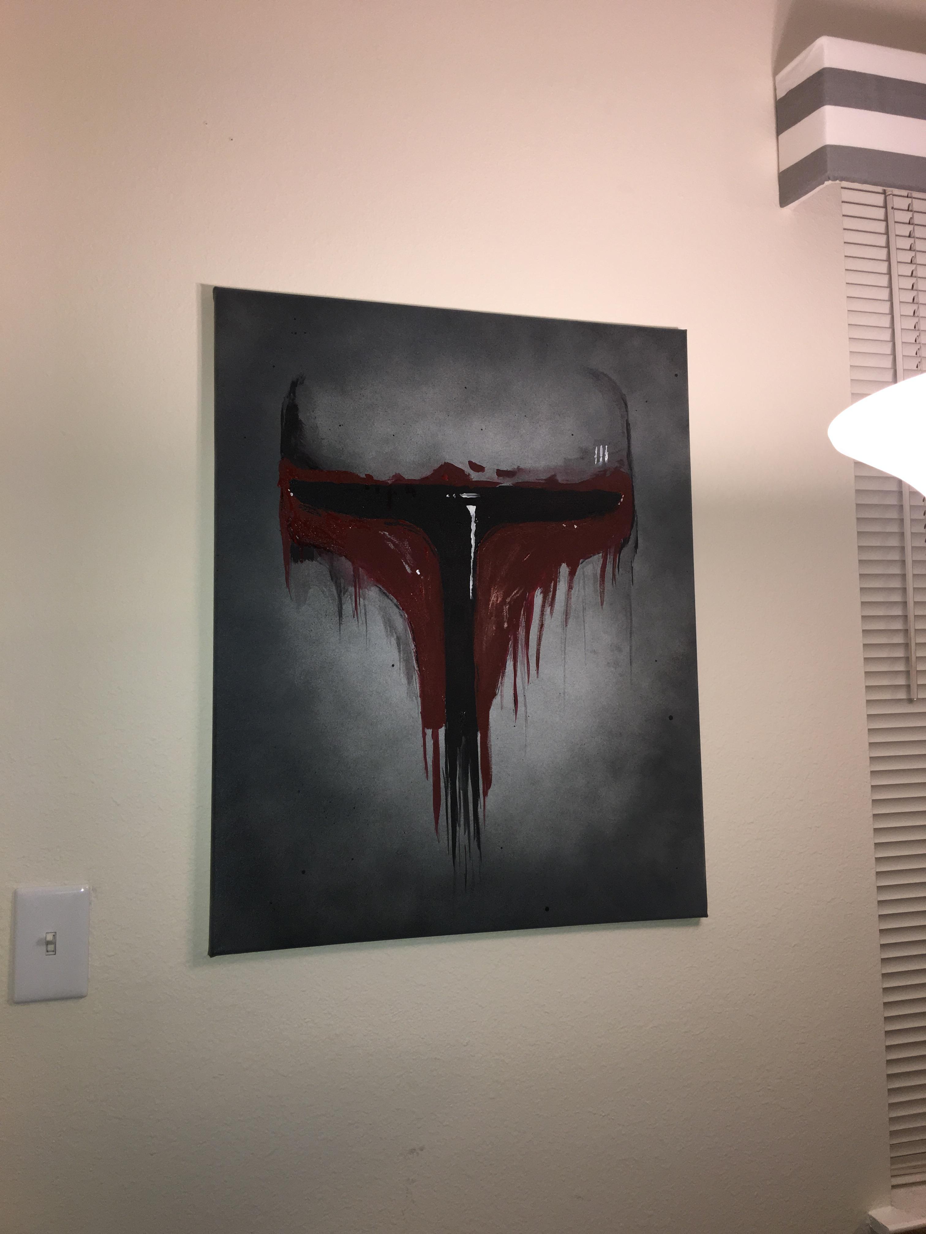 3024x4032 Boba Fett Painting I Did Last Night Starwars - Jango Fett Painting