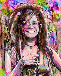 240x300 Janis Joplin Art Print, Singer Canvas, Joplin Painting Ebay - Janis Joplin Painting