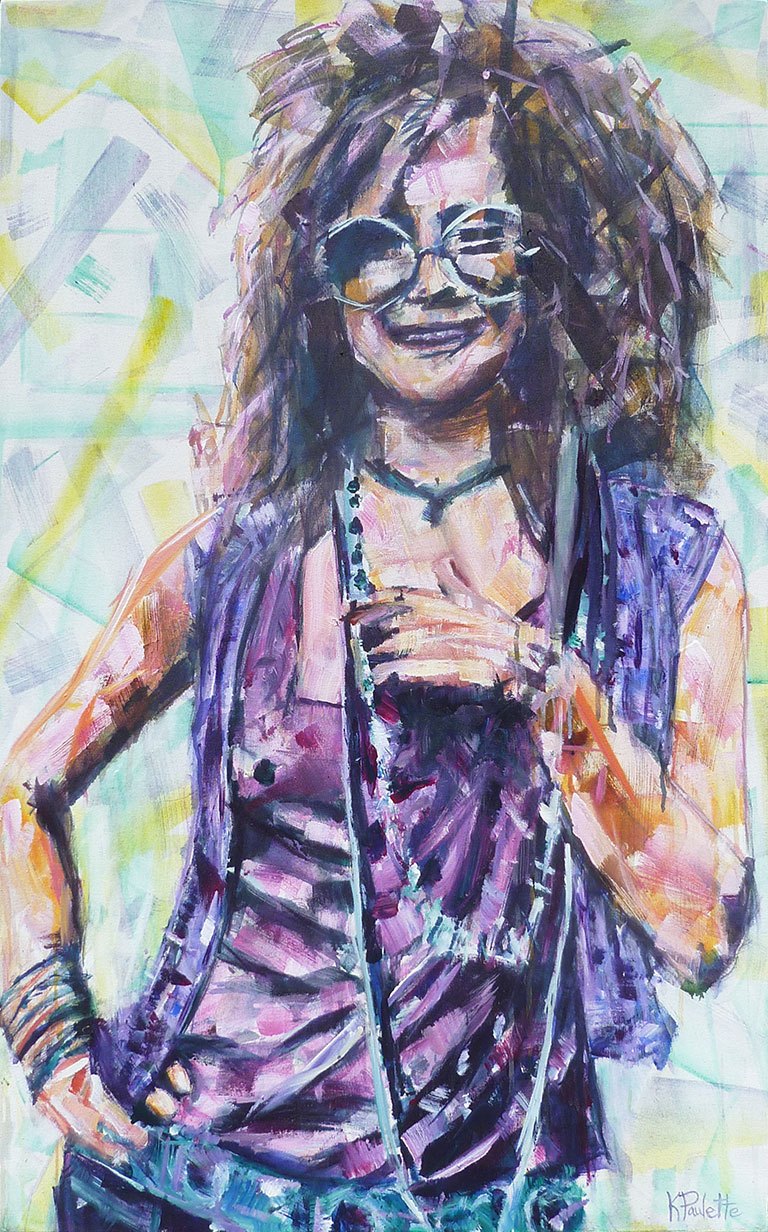 768x1232 Janis Joplin Painting Pop Art Celebrity Portrait Modern Art - Janis Joplin Painting
