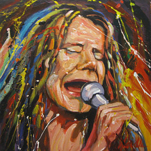 300x300 Janis Joplin Painting By Michael Wardle - Janis Joplin Painting