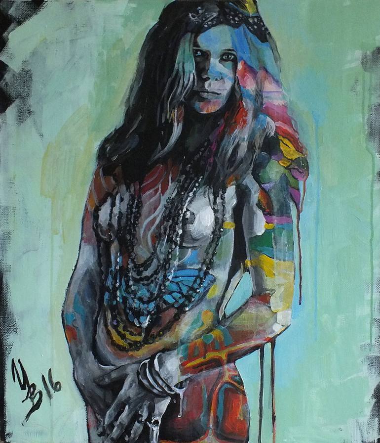 770x896 Saatchi Art Janis Joplin Painting By Inna Volvak - Janis Joplin Painting