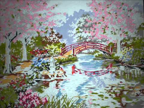 480x360 Japanese Garden Painting - Japanese Acrylic Painting