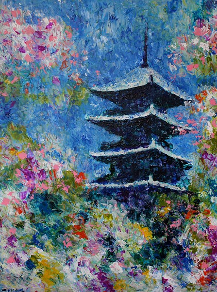 Japanese Acrylic Painting at PaintingValley.com | Explore collection of