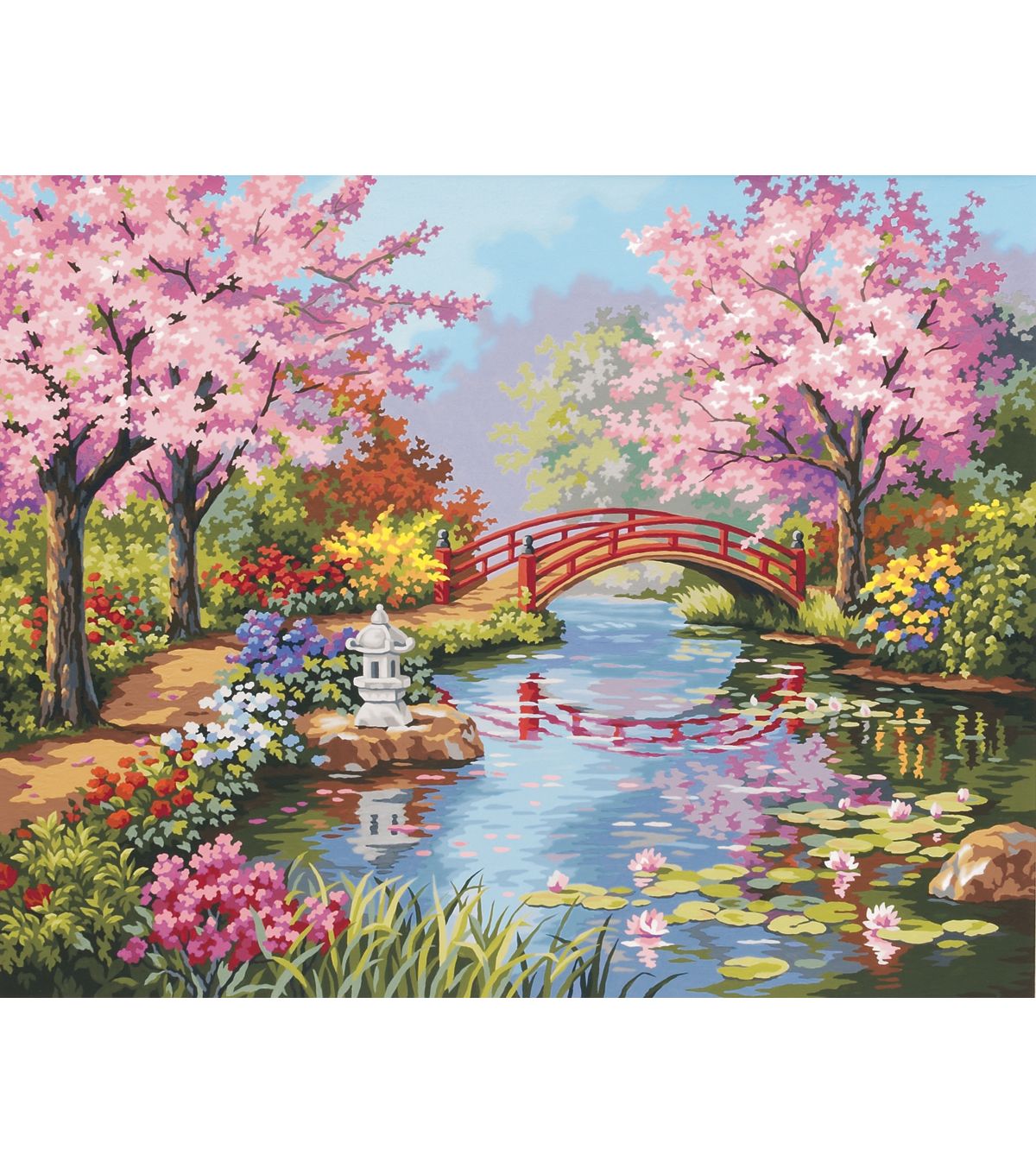 1200x1360 Dimensions 20x16 Paint By Number Kit - Japanese Acrylic Painting
