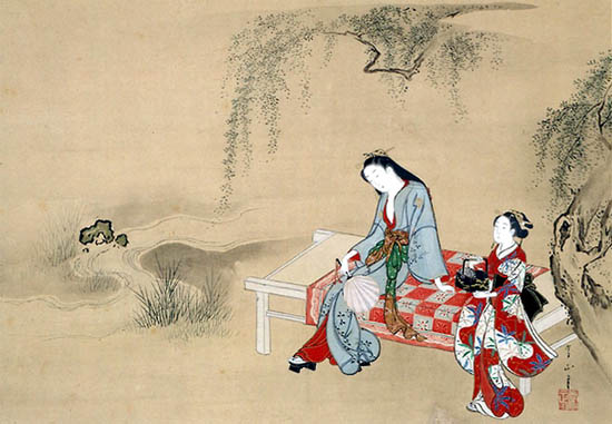 550x381 Most Fascinating Examples Of Traditional Japanese Paintings - Japanese Art Painting