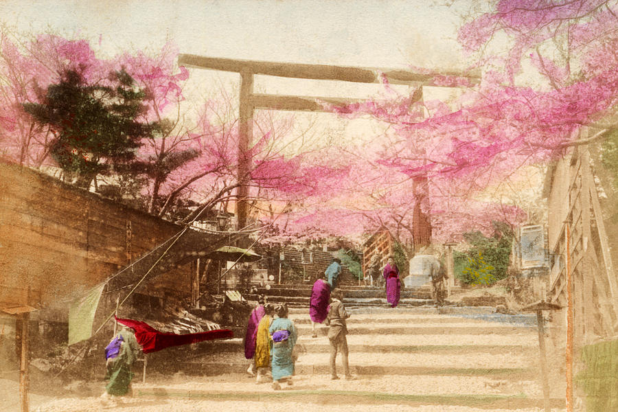 900x600 Vintage Japanese Art 25 Painting By Hawaiian Legacy Archive - Japanese Art Painting