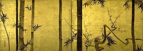 460x166 Japanese Bamboo Painting Meaningful Light Sliding - Japanese Bamboo Painting