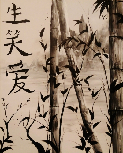 402x500 Sub Tap Paint Nite Event - Japanese Bamboo Painting