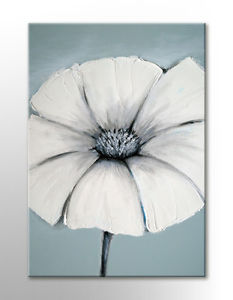 233x300 Japanese Painting Wall Art Canvas Print Duck Egg Blue White Grey - Japanese Black And White Painting