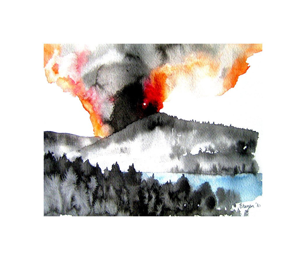 1050x893 Ink Painting - Japanese Brush Painting