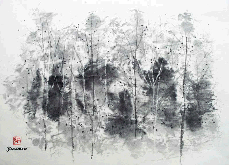 793x573 Lucsculpture - Japanese Brush Painting