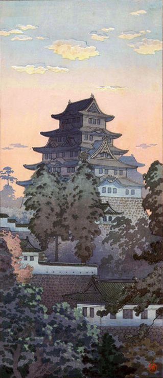 Japanese Castle Painting