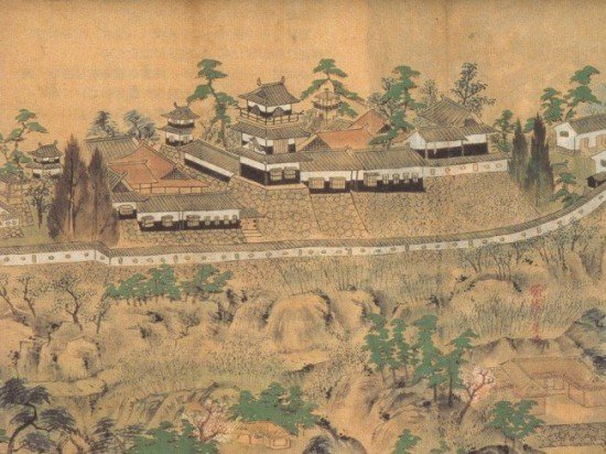550x412 Japanese Castle Explorer - Japanese Castle Painting