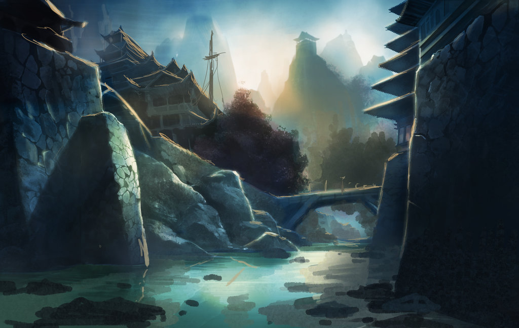 1024x648 Japanese Castle Painting By Spardaknight2 - Japanese Castle Painting