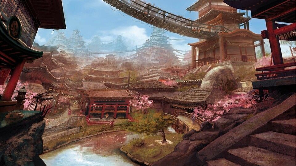 960x540 Japanese Castle Painting Japan Love Castles - Japanese Castle Painting