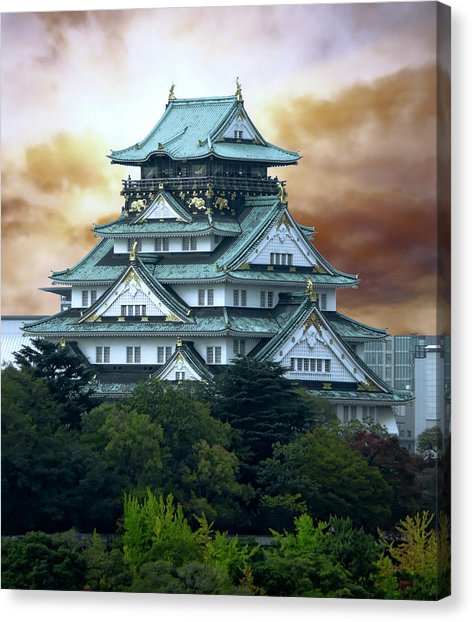 472x622 Edo Castle Canvas Prints Fine Art America - Japanese Castle Painting