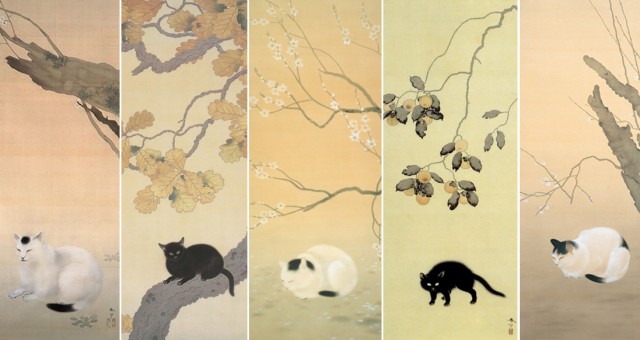 640x340 Famous Japanese Painter's Centuries Old Cat Artwork Proves Japan - Japanese Cat Painting