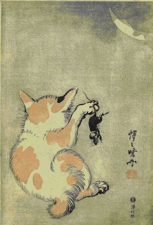 300x442 Japanese Cat Paintings - Japanese Cat Painting