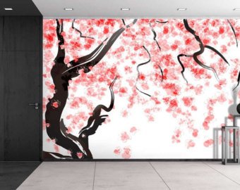 340x270 Japan Cherry Blossom Painting Etsy - Japanese Cherry Blossom Painting