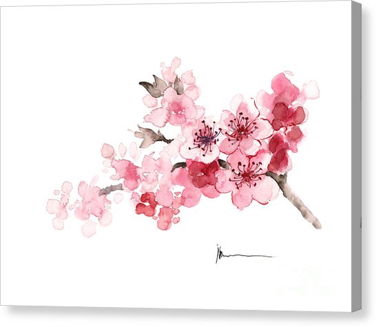 Japanese Cherry Blossom Painting at PaintingValley.com | Explore ...