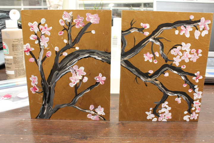 720x480 365 Days To Simplicity Japanese Cherry Blossom Wall Art - Japanese Cherry Blossom Painting
