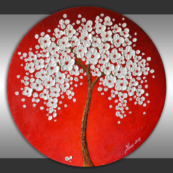 354x354 Shop Cherry Blossom Tree Canvas Art On Wanelo - Japanese Cherry Blossom Painting Acrylic