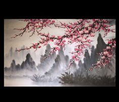 236x202 Abf757e09ccb2db5bf81feb4f00ab00e Cherry Blossom Acrylic Painting - Japanese Cherry Blossom Painting Acrylic