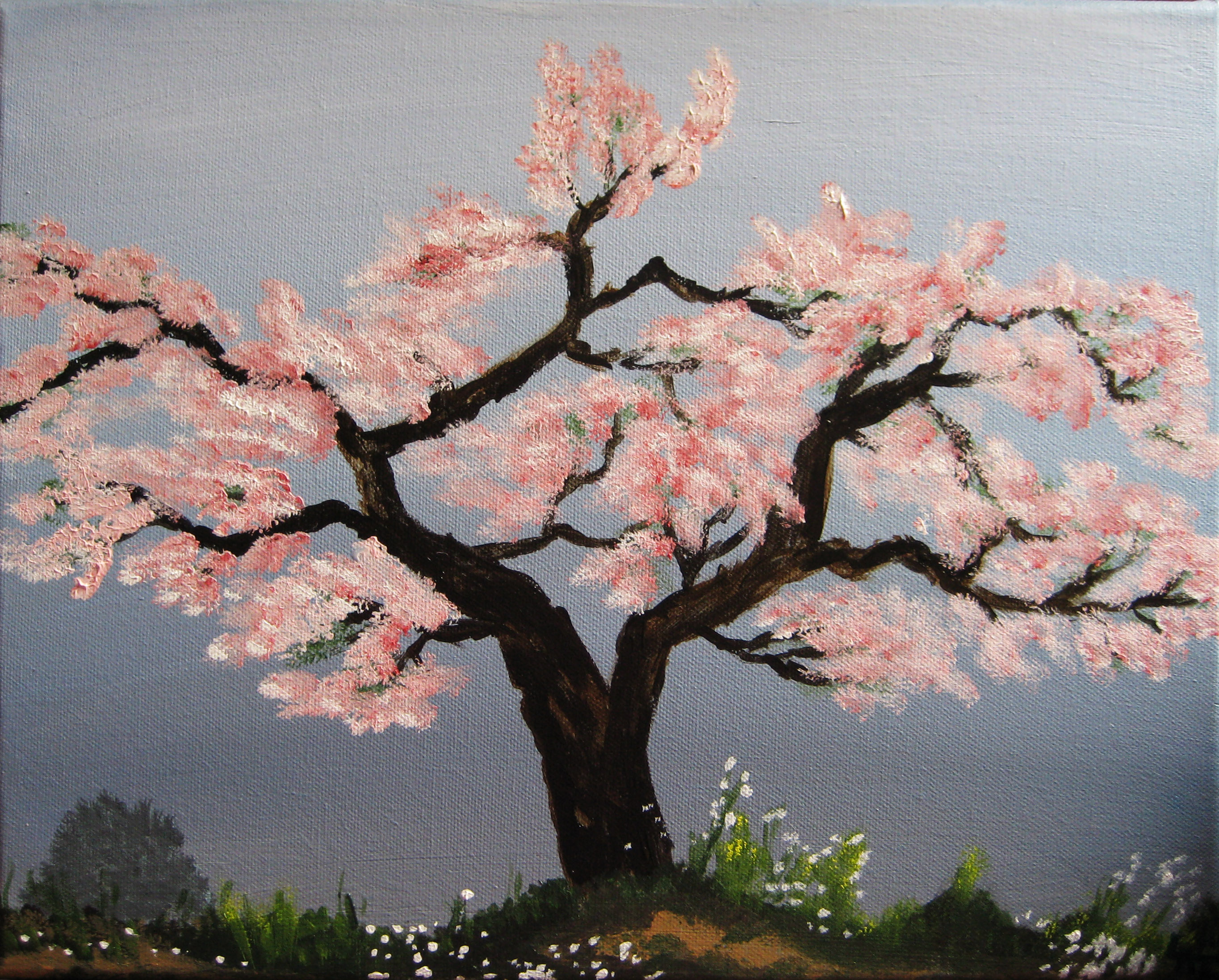 2729x2196 Animal Jazz Band Is A Short Animation I Created An Event - Japanese Cherry Blossom Painting Acrylic