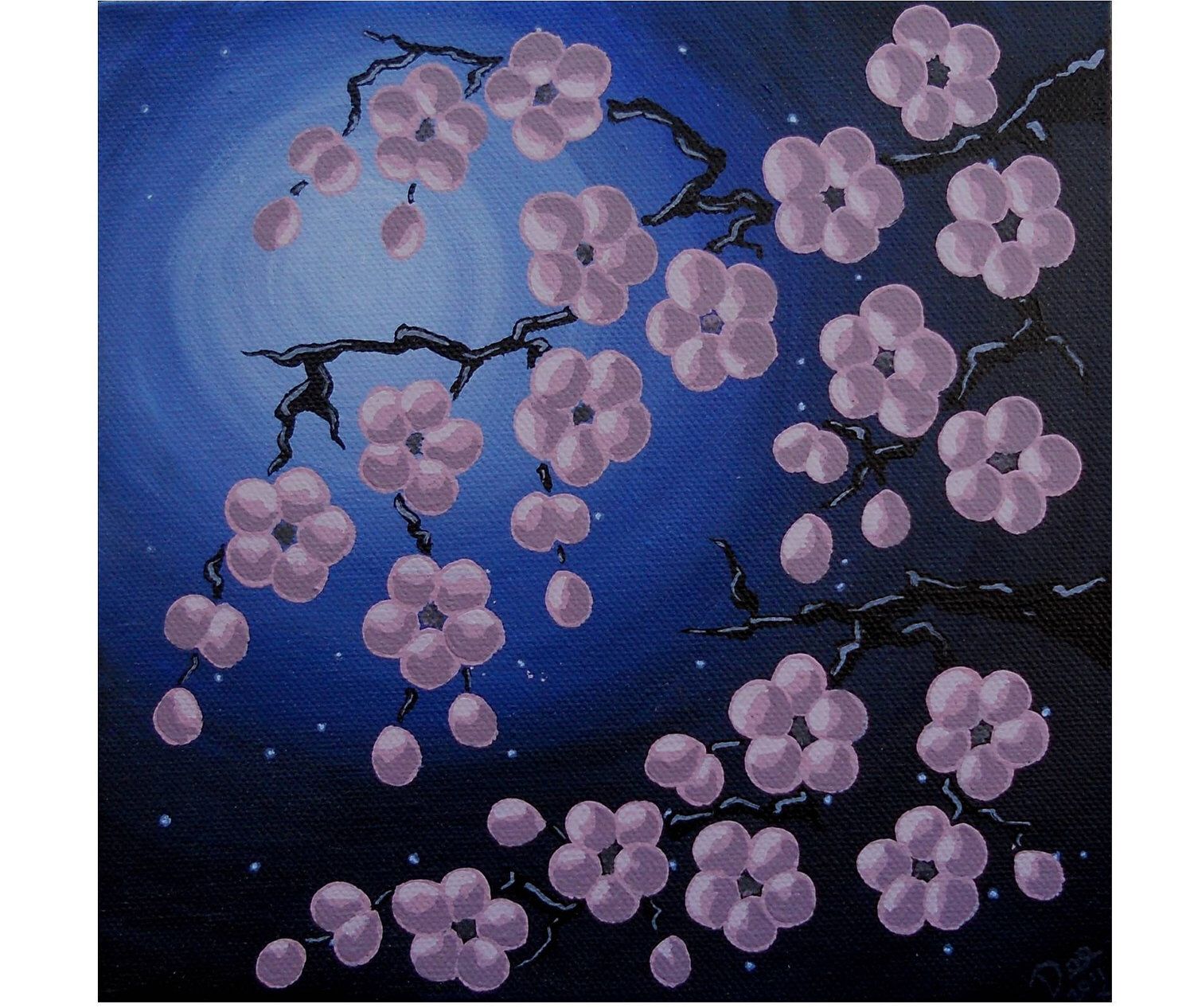 1500x1266 Cherry Blossom Painting - Japanese Cherry Blossom Painting Acrylic