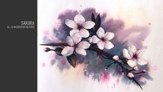 236x134 Ancient Japanese Cherry Blossoms Watercolor Iphone X Case - Japanese Cherry Blossom Watercolor Painting