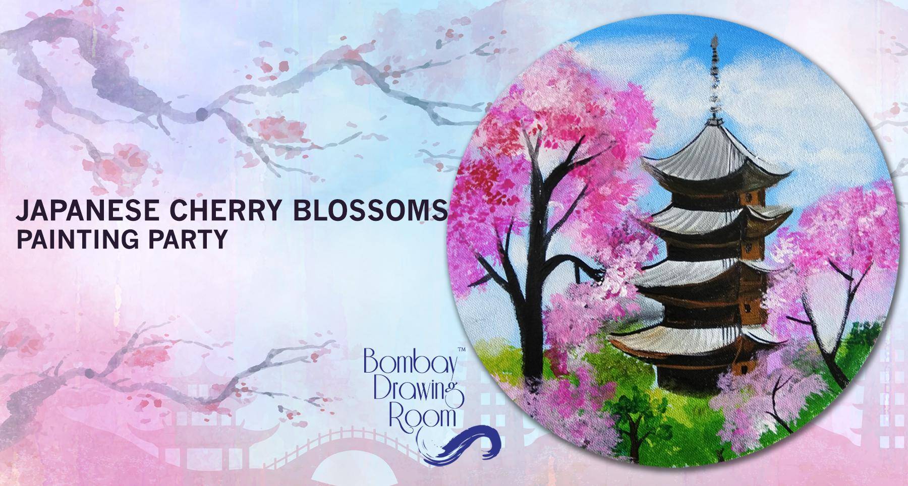 1800x964 Japanese Cherry Blossom - Japanese Cherry Tree Painting