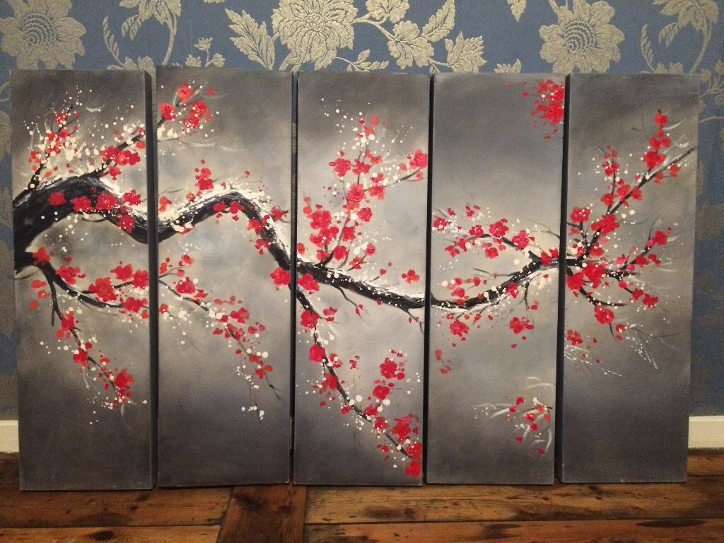 1024x768 Japanese Cherry Blossom Painting In Holborn, London Gumtree - Japanese Cherry Tree Painting