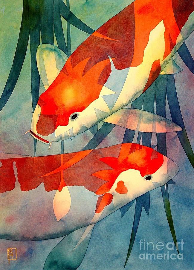 649x900 Japanese Koi Paintings Fine Art America - Japanese Coy Fish Painting