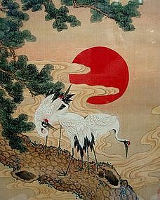 228x285 Image Du Blog Bird Painting - Japanese Crane Painting