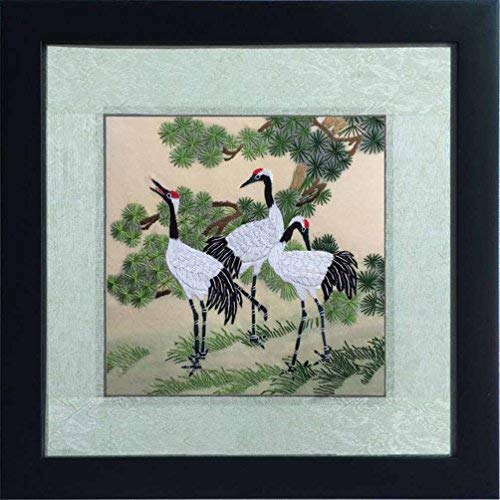 500x500 Japanese Crane Painting - Japanese Crane Painting