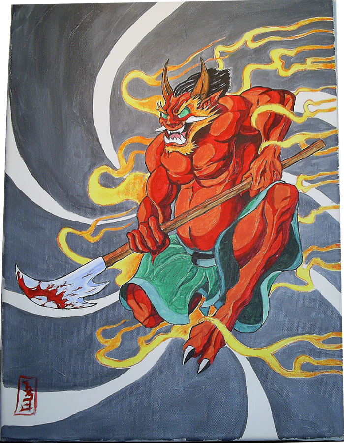 699x900 Japanese Demon By 921studios - Japanese Demon Painting