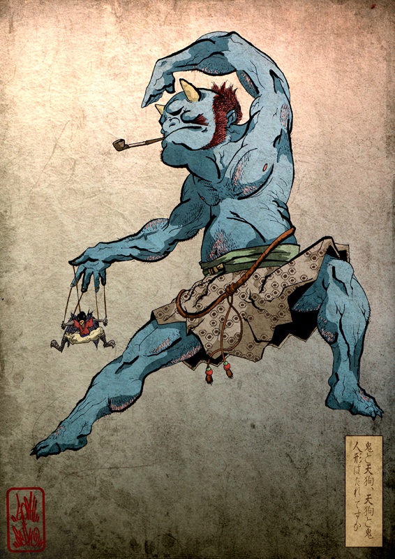 566x800 Best Fmp Images On Asia, Japanese Architecture - Japanese Demon Painting