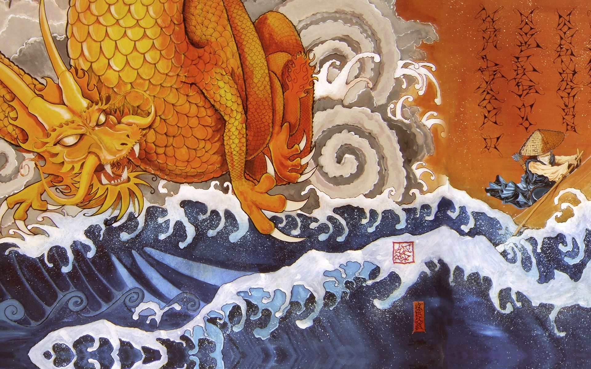 Japanese Dragon Painting Wallpaper At Paintingvalley Com Explore