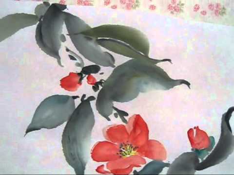 480x360 Japanese Flower Painting - Japanese Flower Painting