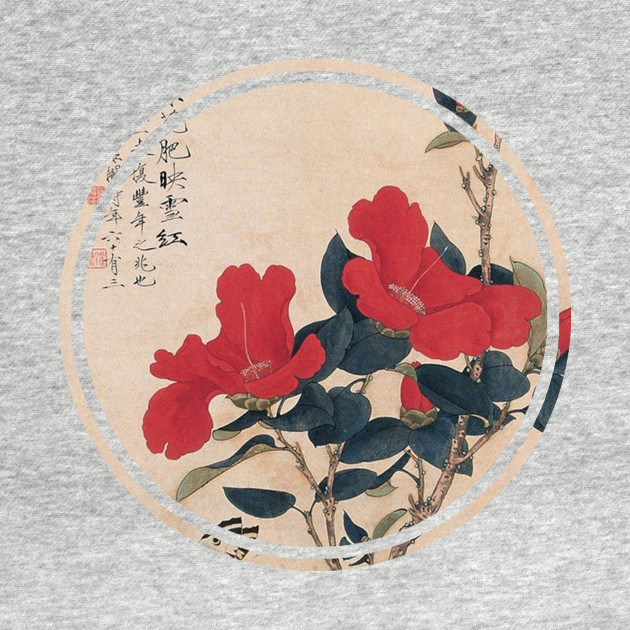 630x630 Old Japanese Flower Painting - Japanese Flower Painting