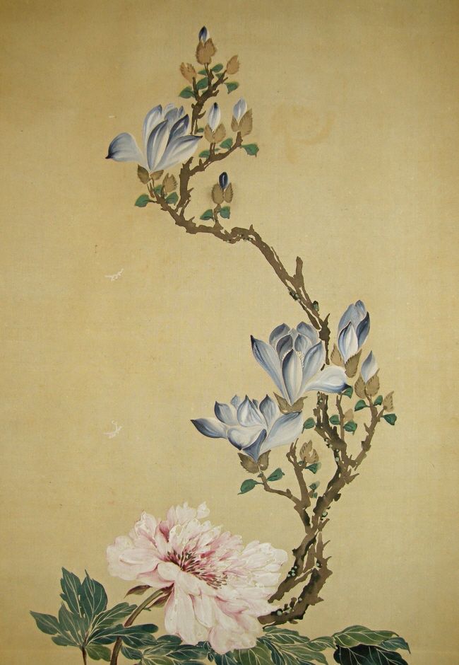 650x940 Japanese Flower Paintings - Japanese Flower Painting