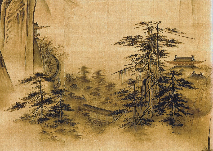 900x640 Oriental Landscape Paintings - Japanese Forest Painting