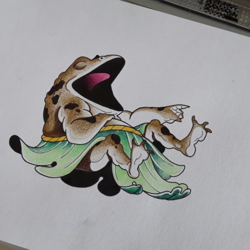 500x500 Japanese Frog Tattoo Tumblr - Japanese Frog Painting