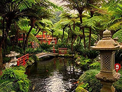 Japanese Garden Painting at PaintingValley.com | Explore collection of ...