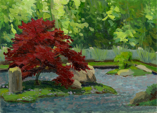 600x430 Japanese Zen Garden Painting - Japanese Garden Painting