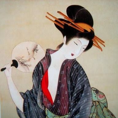 384x384 Faal + Geisha Painting Artist - Japanese Geisha Painting