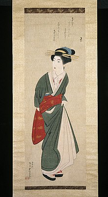 220x401 Geisha - Japanese Geisha Painting
