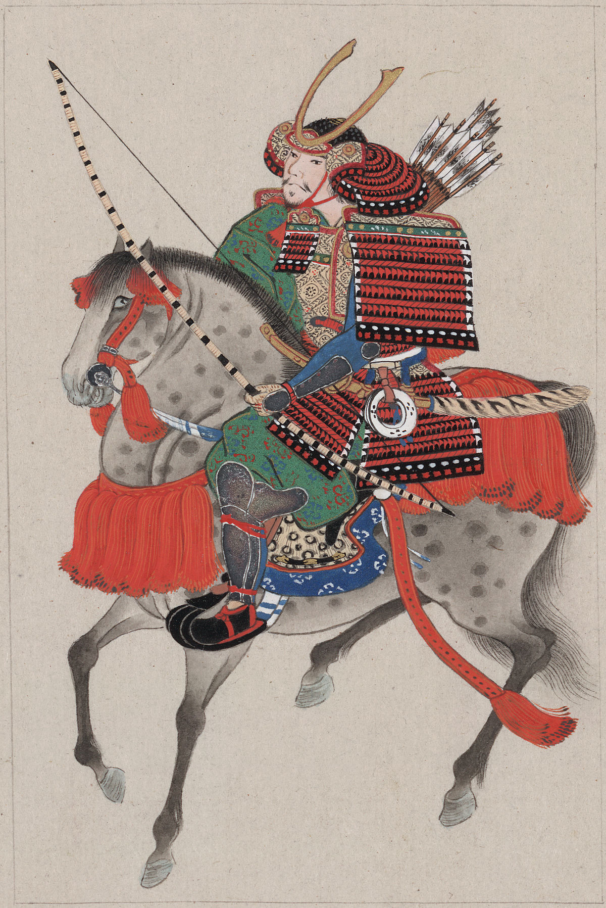 1200x1797 Japanese Armour - Japanese Horse Painting