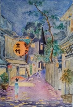236x345 Japan House - Japanese House Painting