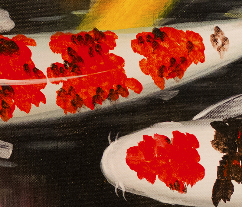 800x686 Abstract Art Feng Shui Painting Koi Fish Painting Japanese Koi - Japanese Koi Painting